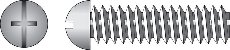 Hillman 90194 No. 8-32 Ga. X 1-1/4 in. L Combination Round Head Zinc-Plated Steel Machine Screws 100 pk