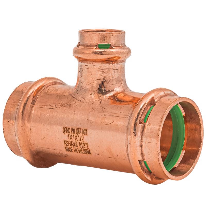 QuickFitting SPWT331R 1 in. Press in. Press in. Copper Tee