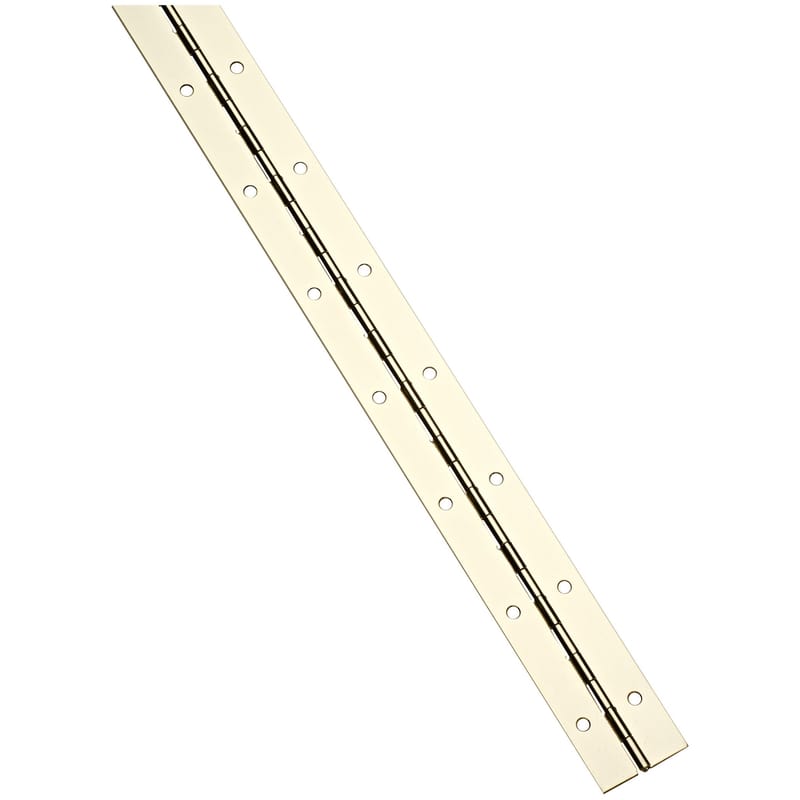 National Hardware N148-460 72 in. L Brass-Plated Continuous Hinge 1 pk