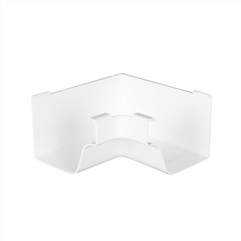 Amerimax M0504HP 5 in. W X 6.25 in. L White Vinyl K Inside Miter