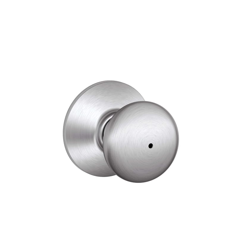 Schlage F40PLY626 Plymouth Satin Chrome Privacy Knob