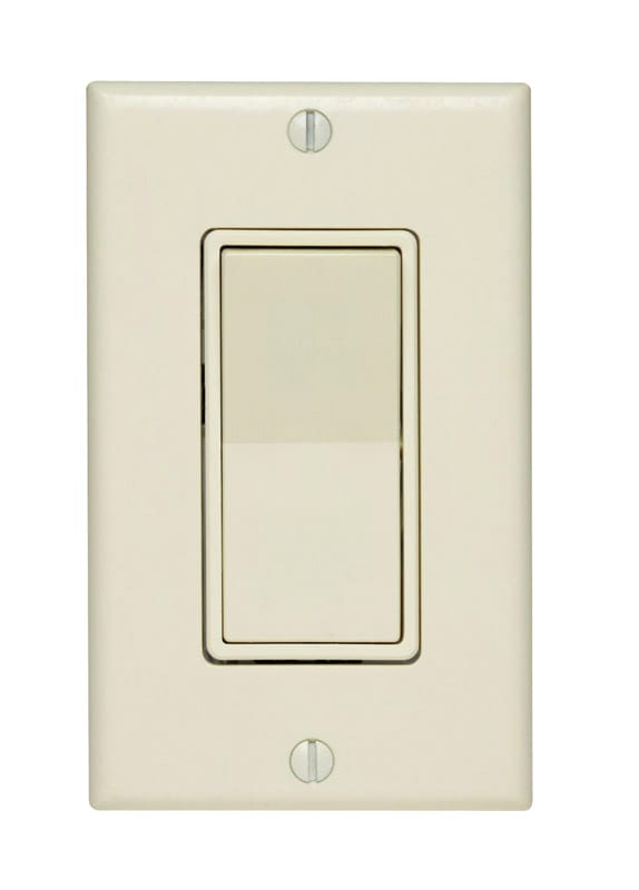 Leviton C36-05671-02T 15 amps Rocker Switch Light Almond 1 pk