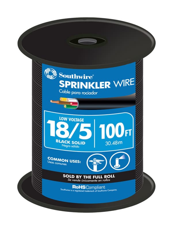 Southwire 49275143 100 ft. 18/5 Solid Copper Wire