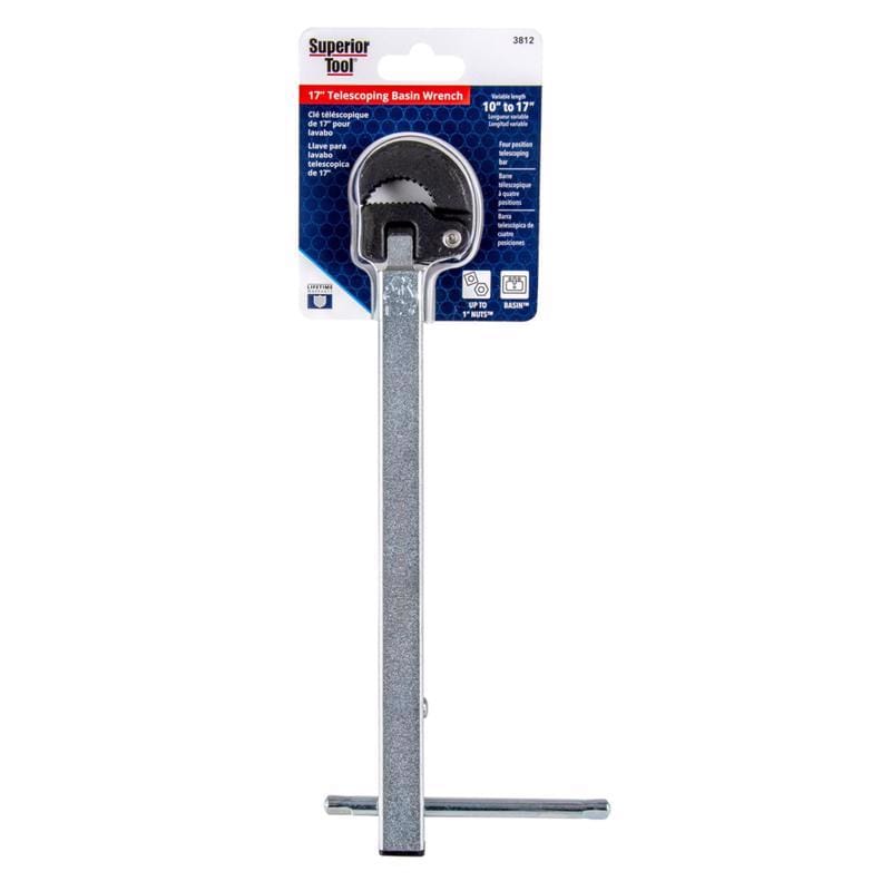 Superior Tool 3812 1 in. D X 16 in. L Telescopic Basin Wrench