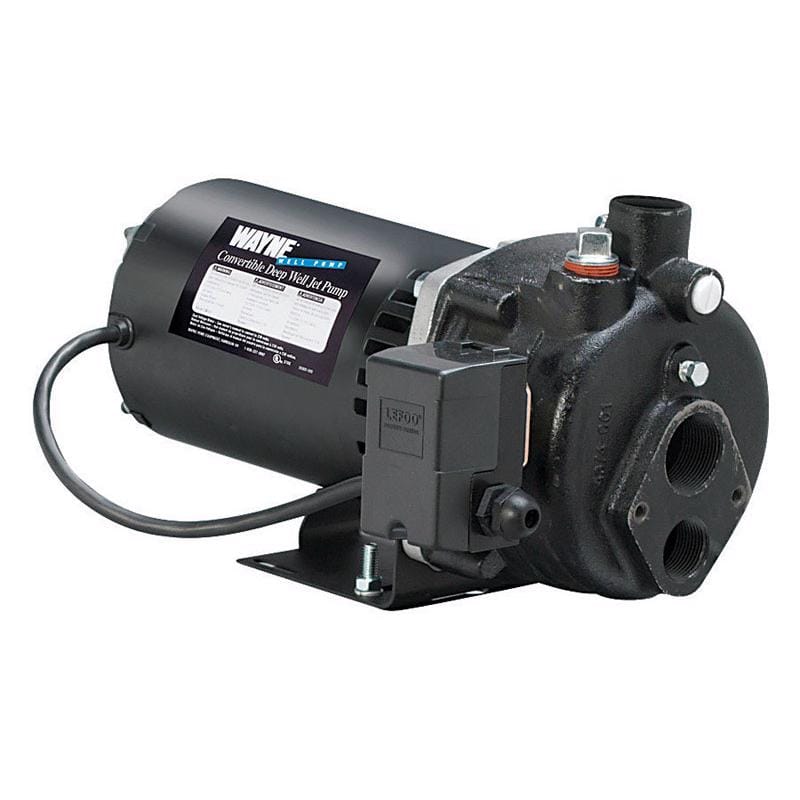 Wayne CWS75 3/4 HP 7.7 gph Cast Iron Convertible Jet Well Pump