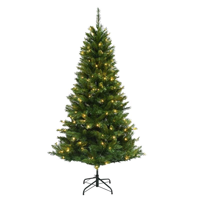 Celebrations 24-06014A 6-1/2 ft. Full LED 200 ct Mixed Pine Color Changing Christmas Tree