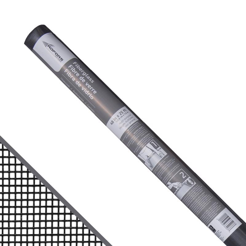 Saint-Gobain ADFORS FCS11159-M 48 in. W X 25 ft. L Charcoal Fiberglass Insect Screen Cloth