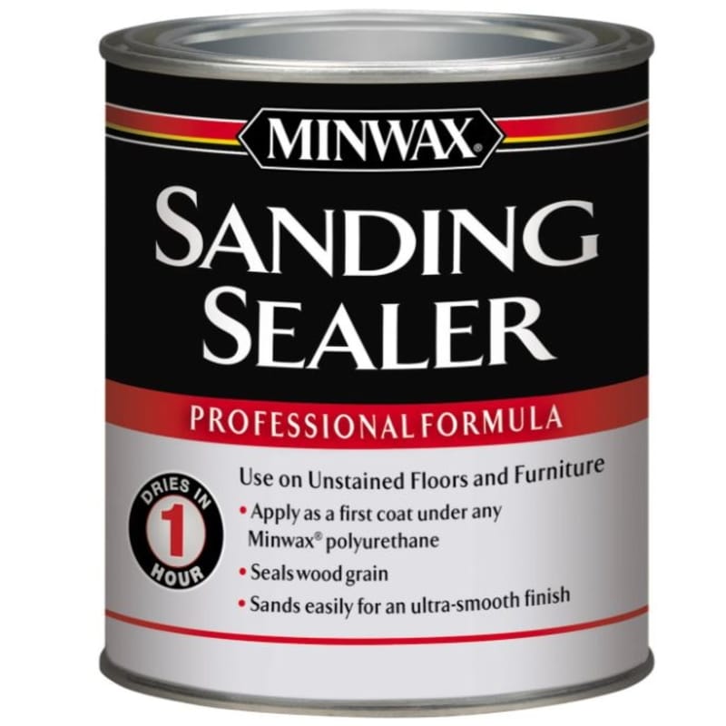 Minwax 657000000 Satin Clear Water-Based Sanding Sealer 1 qt