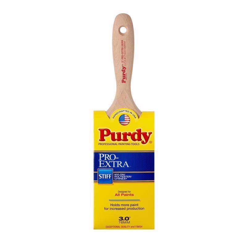 Purdy 144400730 Pro-Extra Swan 3 in. Stiff Flat Wall Brush