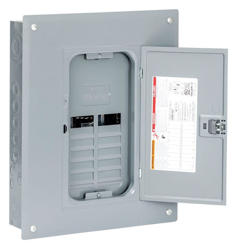 Square D HOM816L125PC HomeLine 125 amps 120/240 V 8 space 16 circuits Main Lug Load Center