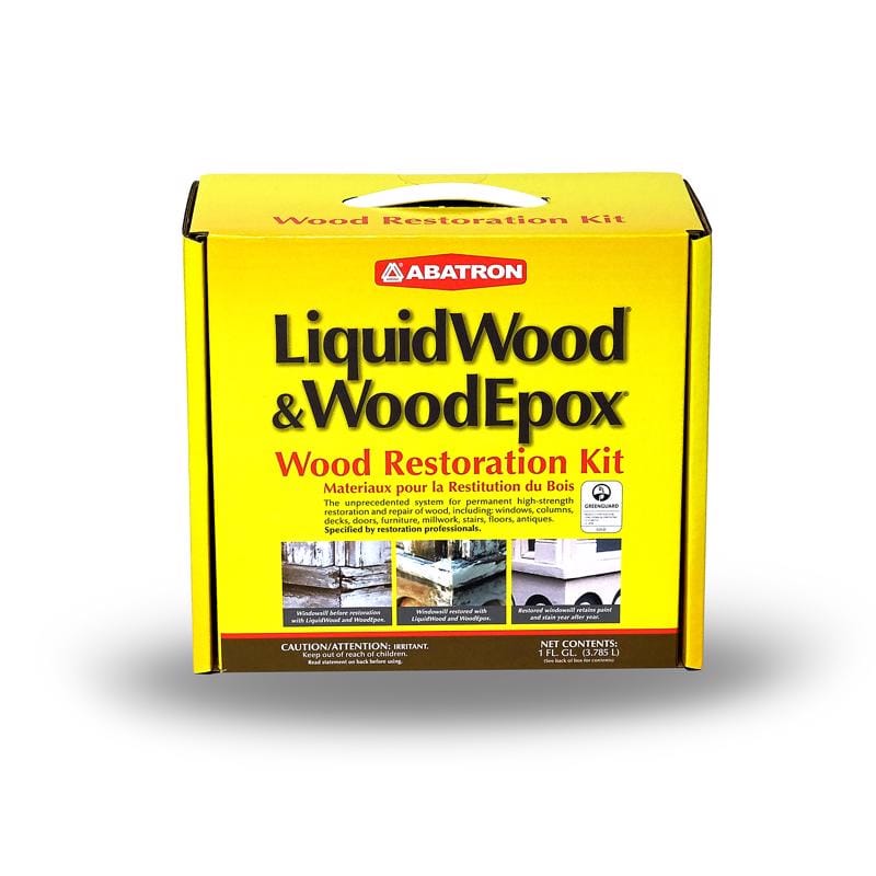 Abatron WRK4QKR LiquidWood and WoodEpox Beige Wood Restoration Kit 4 qt