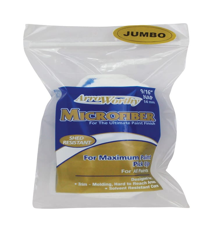 ArroWorthy 4-MFR4S-J 0400 Microfiber 4 in. W X 9/16 in. Jumbo Mini Paint Roller Cover 1 pk