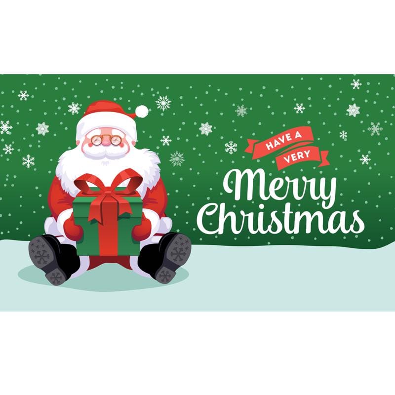 Garage Celebrations RE2-07-16-005 Have a Very Merry Christmas 7 ft. x 16 ft. Garage Door Cover