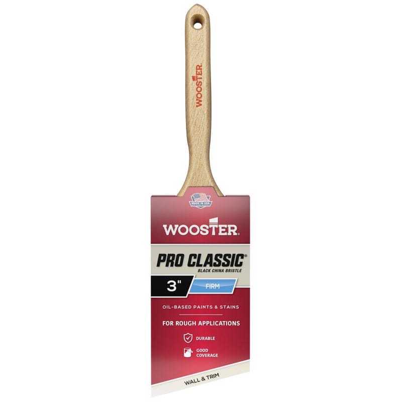 Wooster Z1293-3 Pro Classic 3 in. Firm Angle Paint Brush