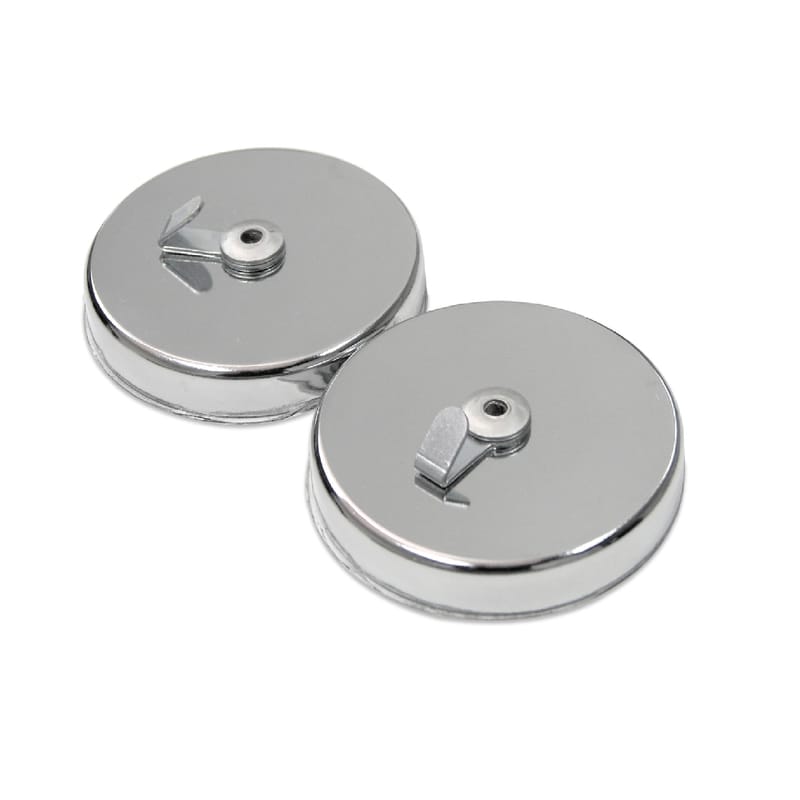 Magnet Source 07254 2-5/8 in. L X 2.63 in. W Silver Magnetic Hooks 35 lb. pull 2 pc