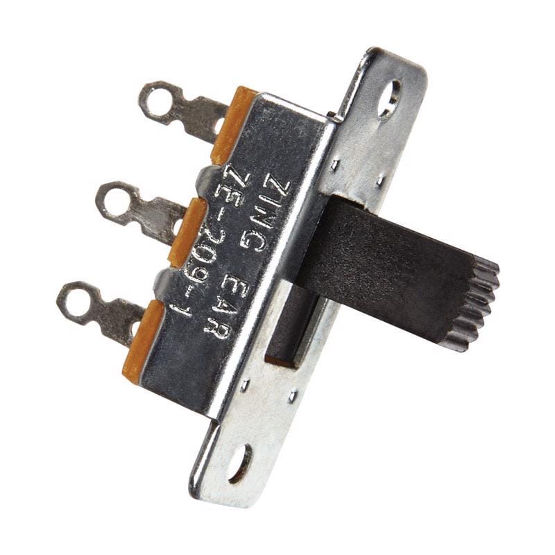 Jandorf 61022 6 amps Single Pole Slide Appliance Switch Black/Silver 1 pk