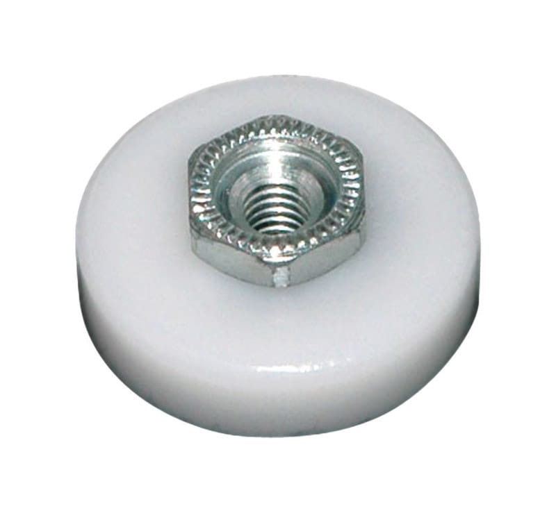 Barton Kramer 500C 7/8 in. D X 1/4 in. L Nylon/Plastic Shower Door Wheel 2 pk