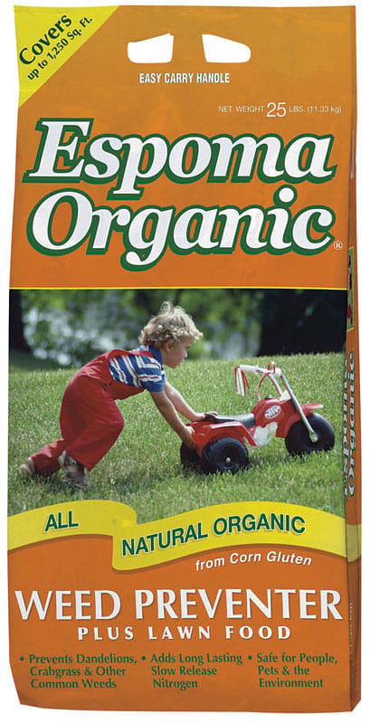Espoma TTWP25 Organic Weed Preventer Lawn Food For All Grasses 1250 sq ft