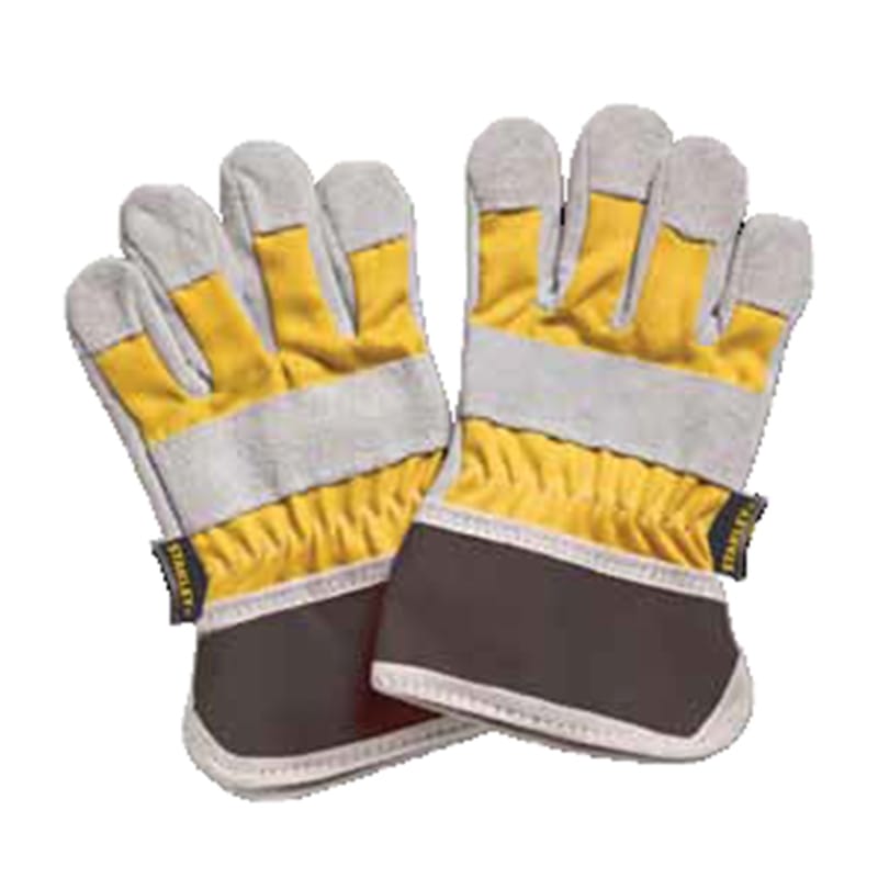 Stanley JR. T014-SY Unisex Indoor/Outdoor Kids Work Gloves Gray/Yellow One Size Fits Most 1 pair