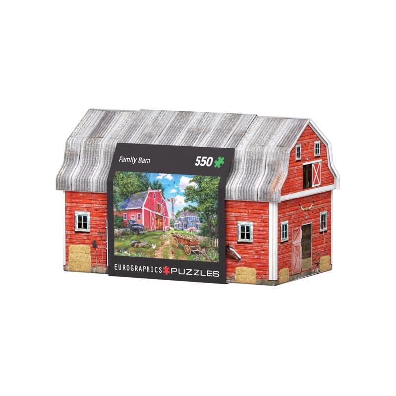 Eurographics 8551-5601 Family Farm Tin Jigsaw Puzzle Multicolored 550 pc