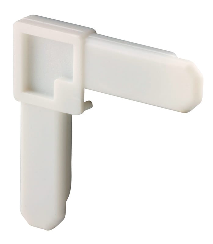 Prime-Line PL14286 White Plastic 5/16 in. W X 3/4 in. L Screen Frame Corner 1 pk