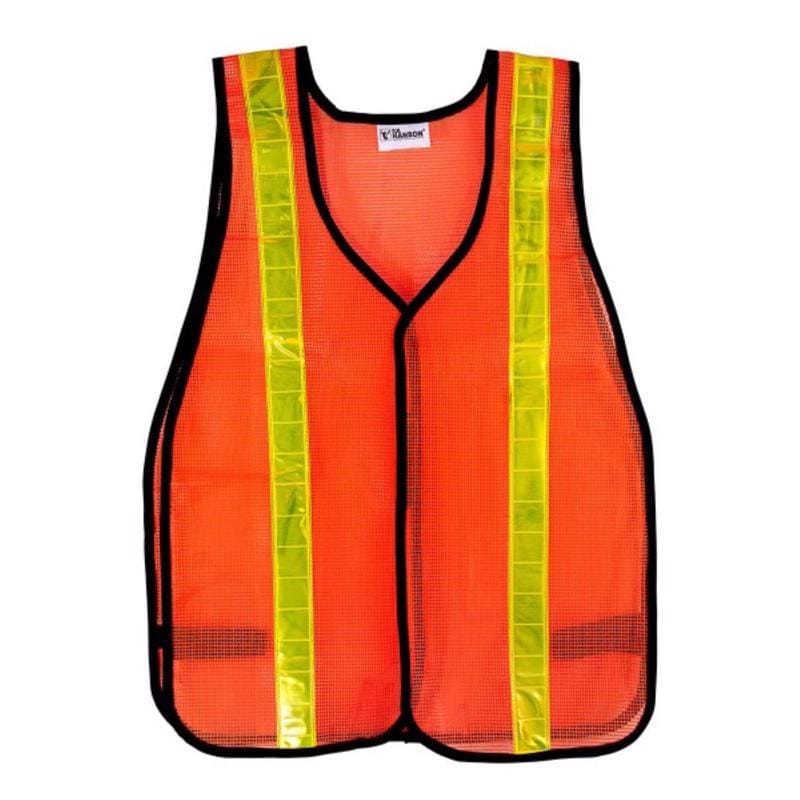 C.H. Hanson 55150 Reflective Safety Vest Fluorescent Orange One Size Fits All
