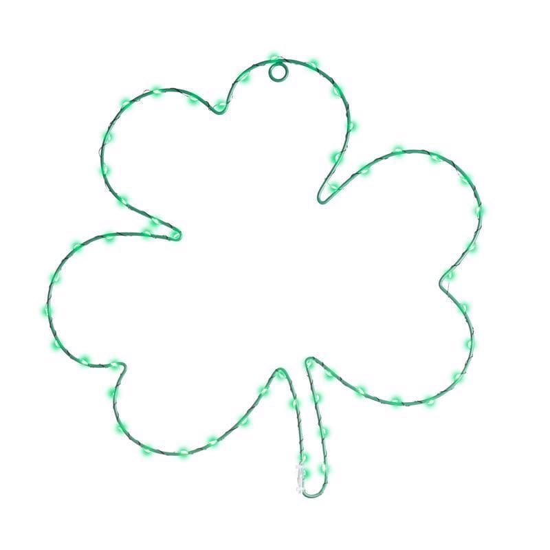 Celebrations 14-03030A Shamrock Silhouette Window Decor Metal 1 pk