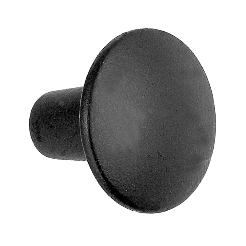 Acorn AP1BP Round Cabinet Knob 1 in. D 7/8 in. Iron Black 1 pk