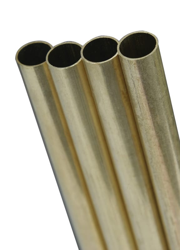 K&S 8136 13/32 in. D X 12 in. L Round Brass Tube 1 pk