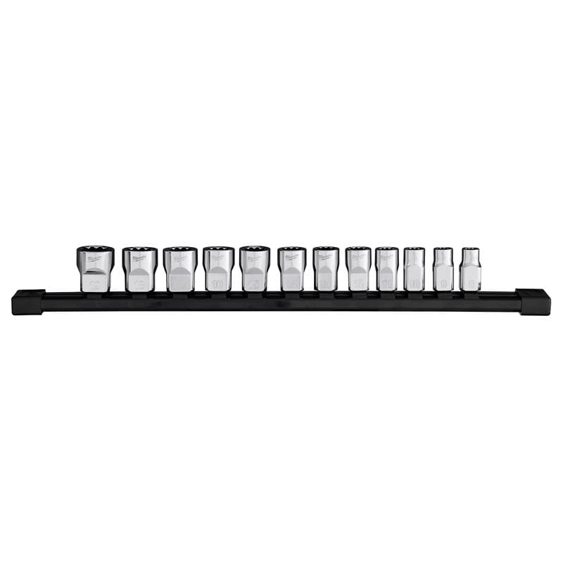 Milwaukee Tool 48-22-9520 Milwaukee 3/8 in. drive Metric 12 Point Socket Set 12 pc