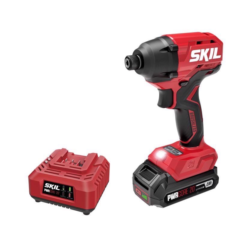 Skil ID6720B-10 20V PWR CORE 1/4 in. Cordless Brushless Impact Driver Kit (Battery & Charger)