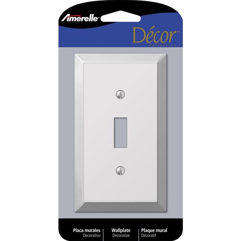 Amerelle 161T Century Polished Chrome 1 gang Stamped Steel Toggle Wall Plate 1 pk