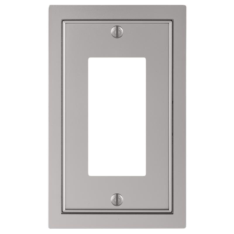 Amerelle 900RN Traditional Satin Nickel Silver Zinc Wall Plate 1 pk