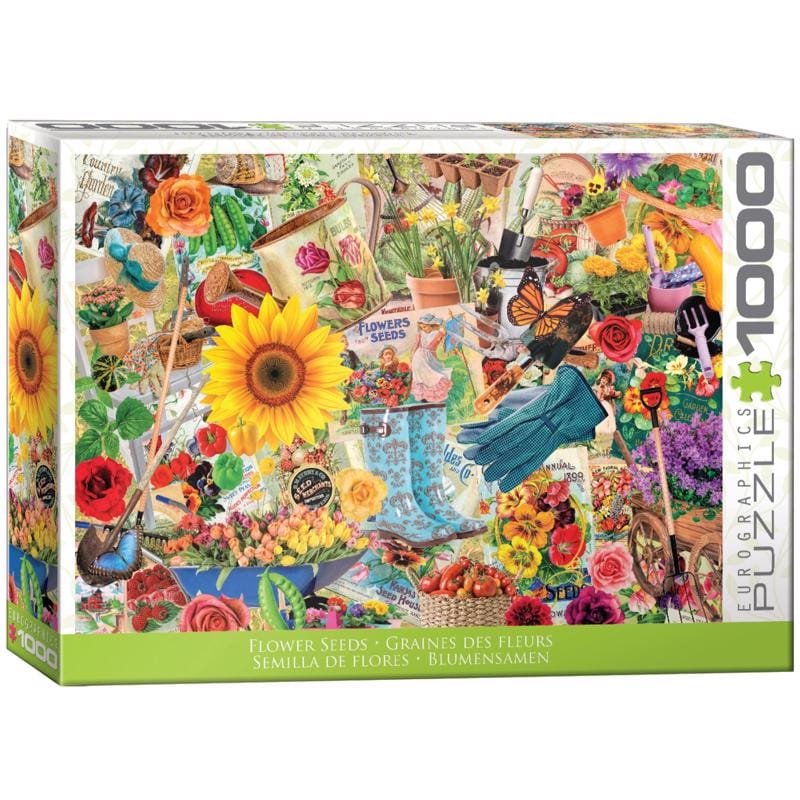 Eurographics 6000-6010 Flower Seeds Puzzle Multicolored 1000 pc