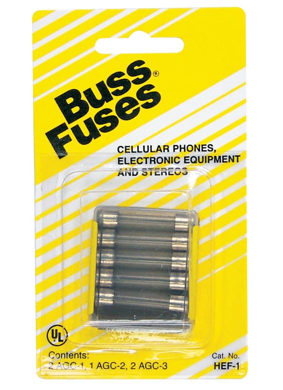 Bussmann HEF-1 Assorted amps Tube Fuse 5 pk