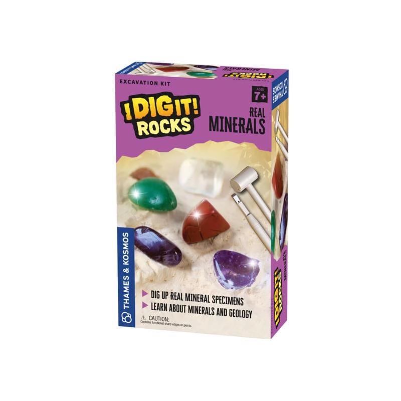 Thames & Kosmos 630447 Real Minerals Excavation Kit Assorted 4 pc