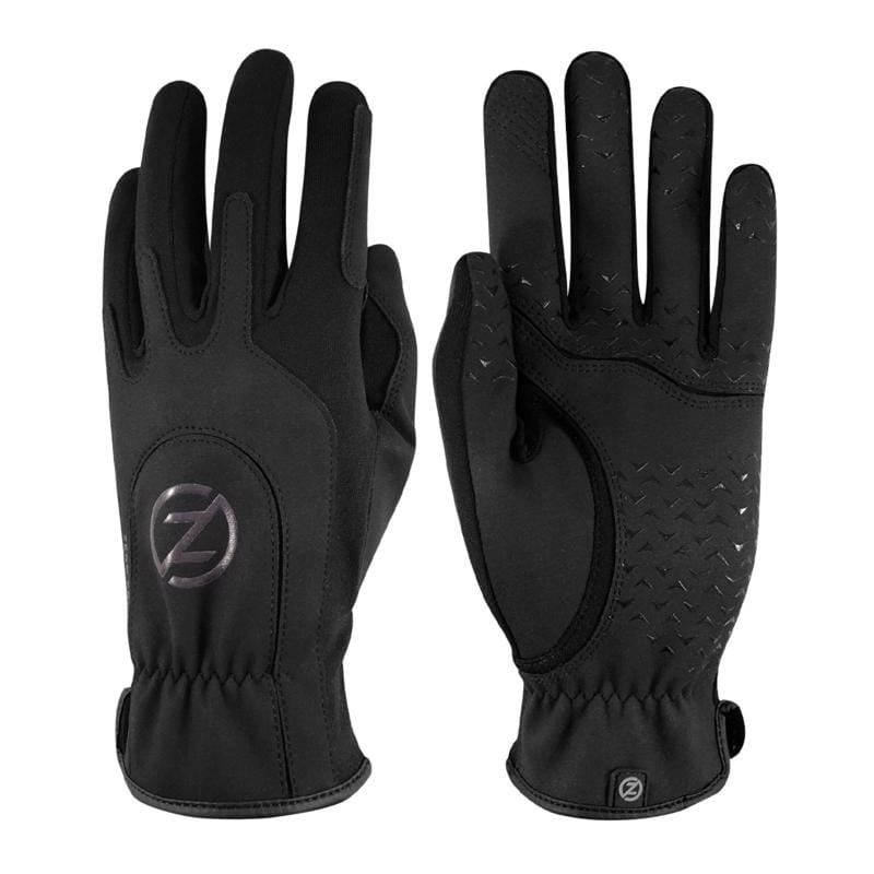 Zero Friction AW11001 One Size Fits All Silicone Black Gloves