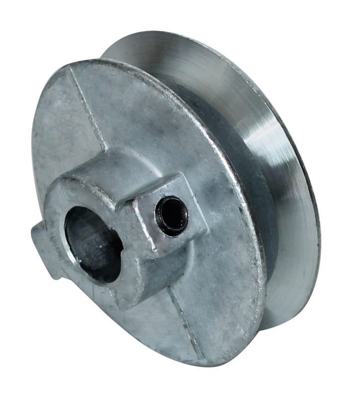 Chicago Die Cast 500A6 5 in. D X 5/8 in. D Zinc Single V-Grooved Pulley