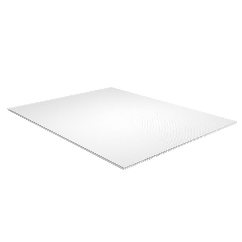 Plaskolite 1TW1824A Single Corrugated Plastic Sheet 18 in. W X 24 in. L X .157 in.