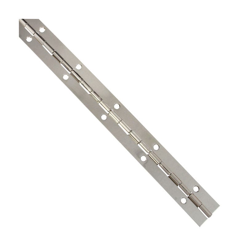 National Hardware N265-371 12 in. L Nickel Continuous Hinge 1 pk