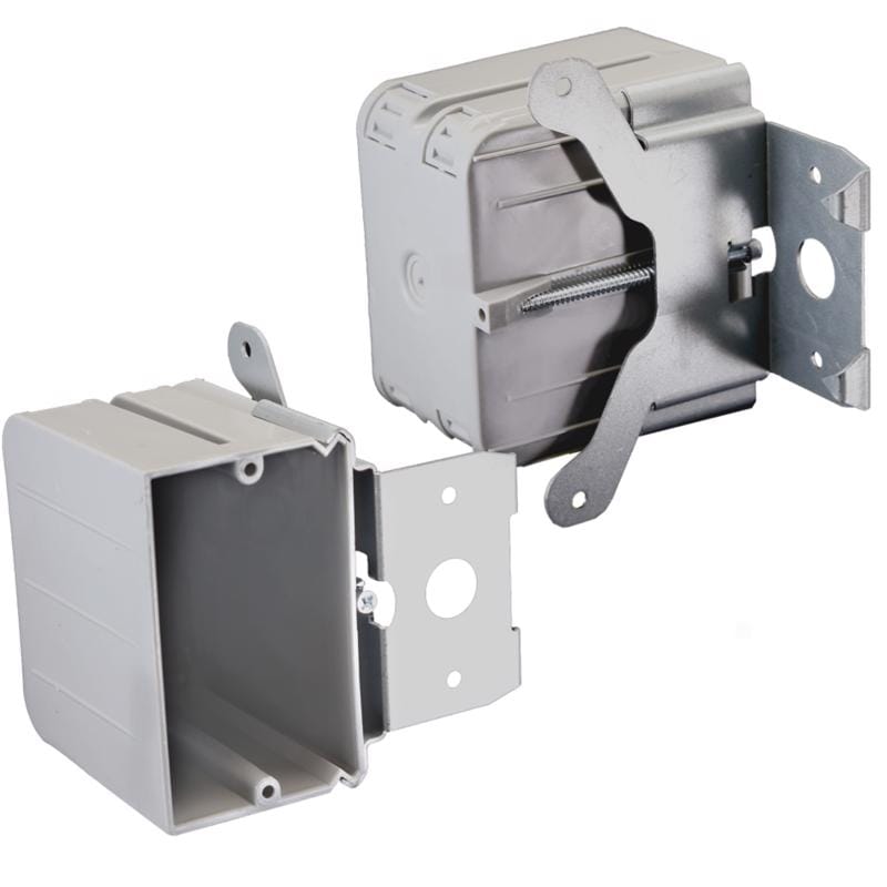 Cantex EZ21SBZ-ADJ EZ Box New Work 21 cu in Rectangle PVC 1 gang Outlet Box Gray