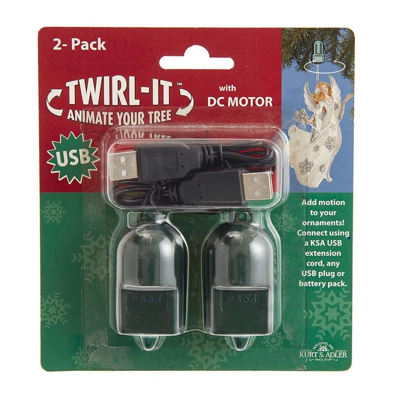 Kurt S. Adler USB0015 1.10 in. H X 4.50 in. L Metal/Plastic USB Twirl-it