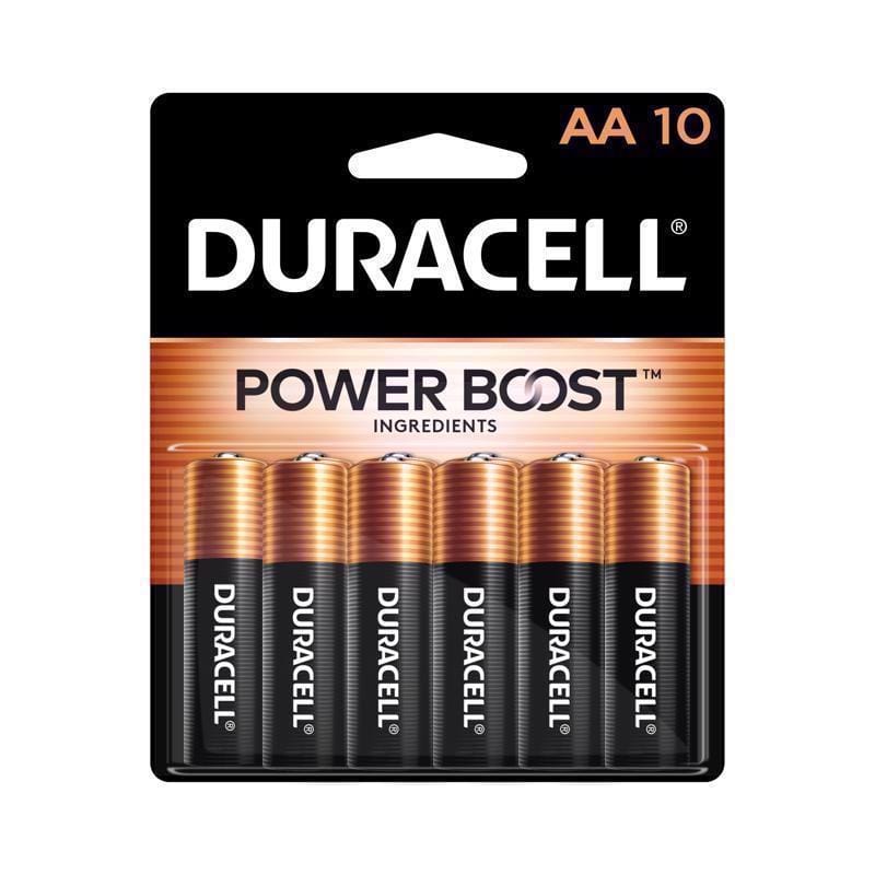 Duracell MN1500B10Z Coppertop AA Alkaline Batteries 10 pk Carded