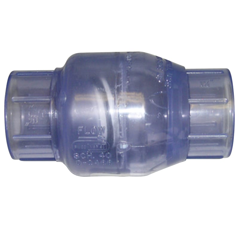 Campbell 1520C-15 1-1/2 in. D X 1-1/2 in. D PVC Swing Check Valve