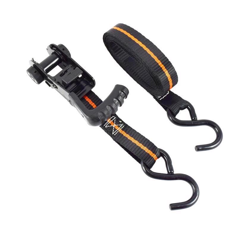 Keeper 47312 Ergo-Torque 1 in. W X 10 ft. L Black Ratchet Tie Down Strap 500 lb 4 pk
