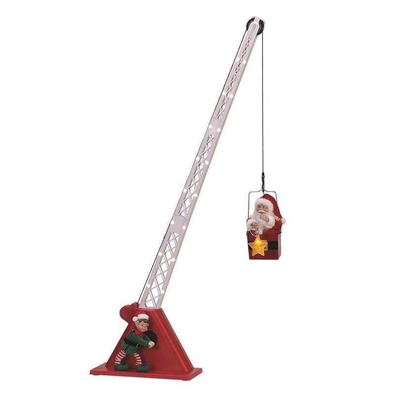 MR. Christmas 24192AC LED Santa's Christmas Crane Animated Decor 44 in.