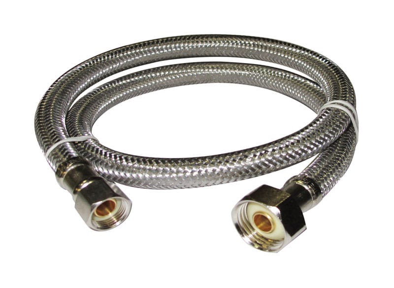 Plumb Pak PP27148 3/8 in. Compression in. X 1/2 in. D IP 48 in. Stainless Steel Faucet Supply Line