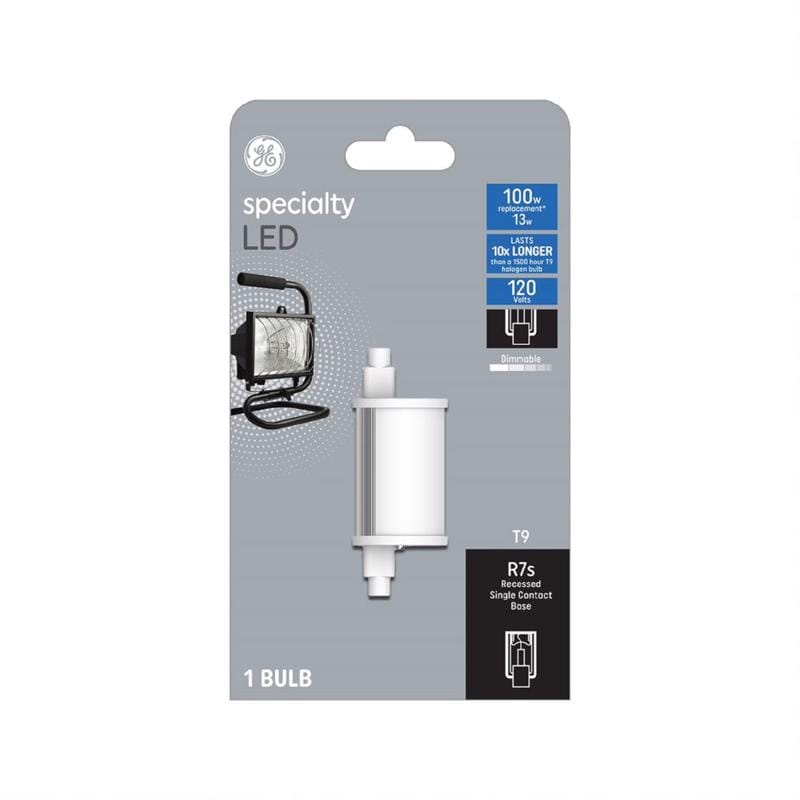 Ge 93129010 T9 R7S LED Bulb Warm White 100 Watt Equivalence 1 pk