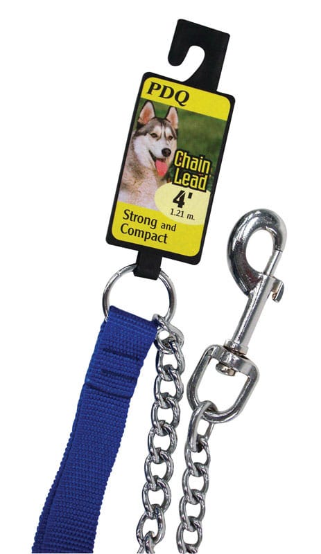 PDQ 12540 Silver Chain Lead Steel Dog Leash Small/Medium