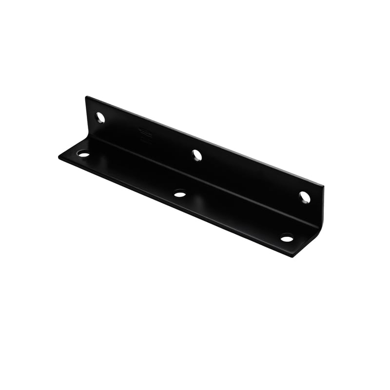 National Hardware N351-487 1.6 in. H X 9 in. W X 0.125 in. D Black Carbon Steel Inside/Outside Wide Corner Br